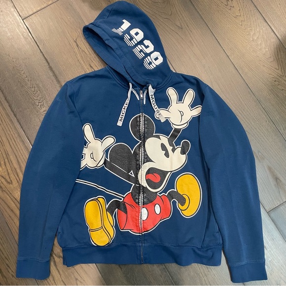 Disney Mickey Mouse - full zip hoodie - size L - Picture 1 of 6
